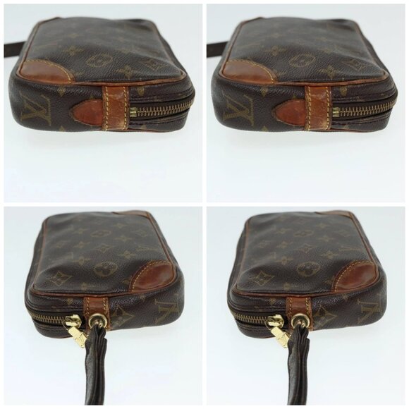 LOUIS VUITTON Monogram Marly Dragonne PM Clutch Bag M51827 LV Auth 91800 - Picture 16 of 16